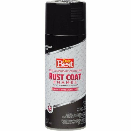 ALL-SOURCE Rust Coat Semi-Gloss Black 12 Oz. Anti-Rust Spray Paint 203507D